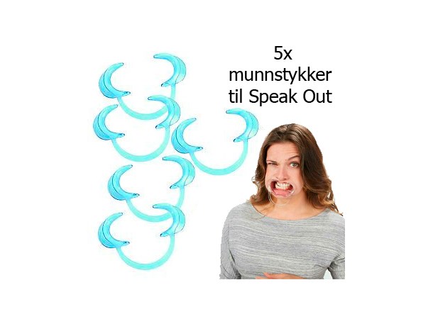 Ekstra munnstykker til Speak Out 5 stk